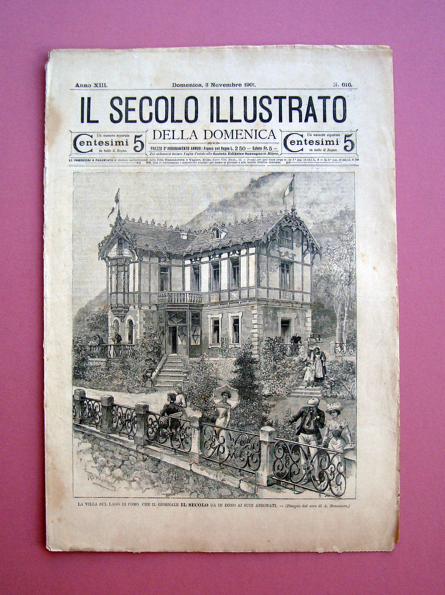 La Villa sul Lago di Como Il Secolo Illustrato N …