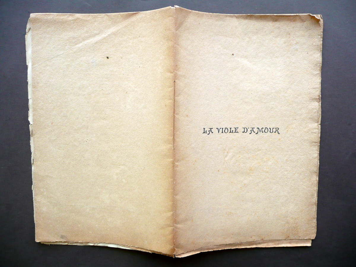 La Viole d'Amour EugËne de Bricqueville Paris Primo Novecento Musica …