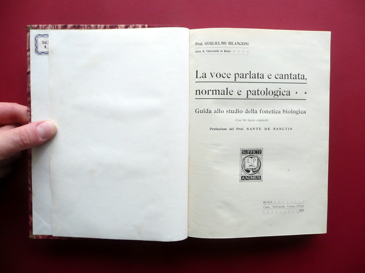 La Voce Parlata e Cantata Normale e Patologica Bilancioni Pozzi …