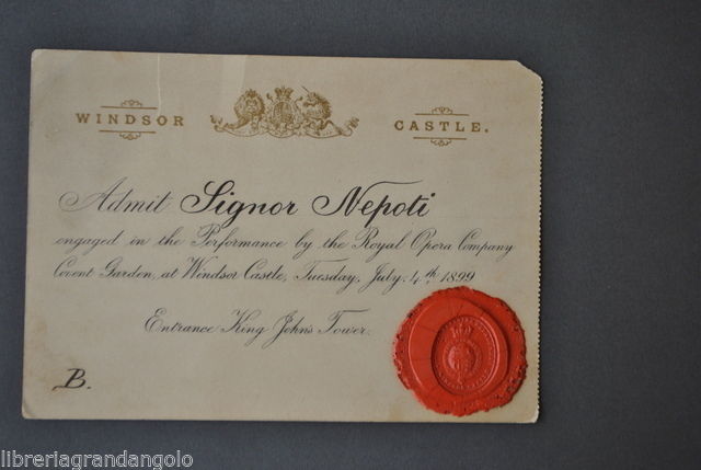 Lasciapassare Accesso Torre Re Giovanni John's Tower Windsor Castle Londra …