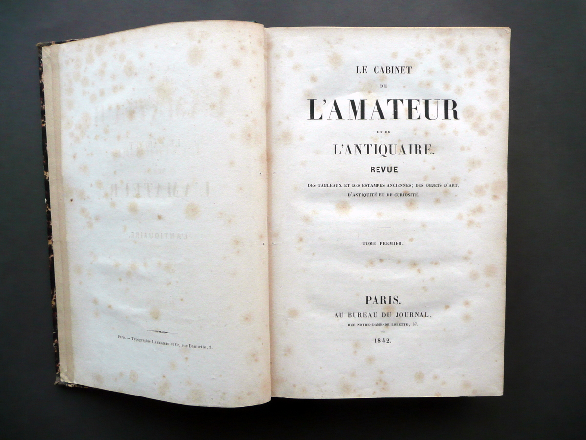 Le Cabinet de l'Amateur et Antiquaire Bureau du Journal Paris …