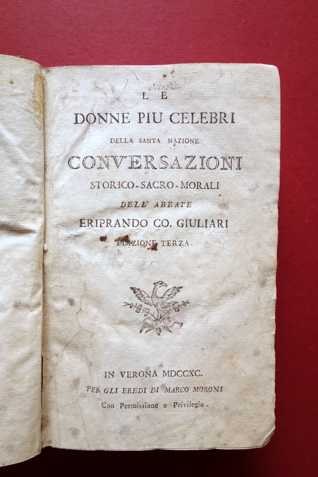 Le Donne pi˘ Celebri della Santa Nazione E. Giuliari Moroni …