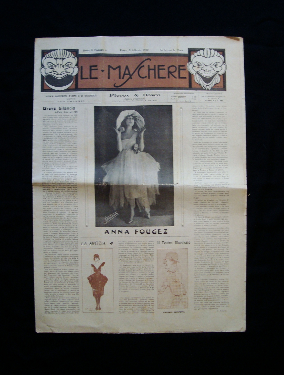 Le Maschere Anno II Numero 6 Roma 8 Febbraio 1920 …