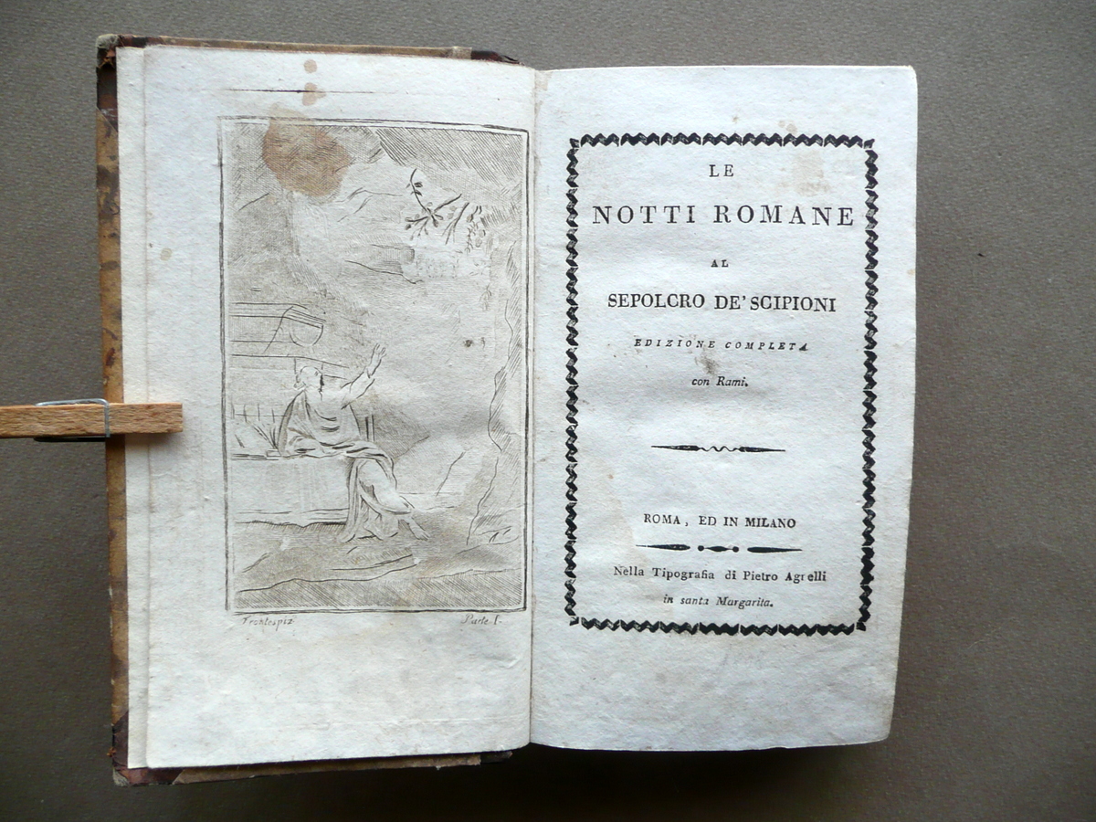 Le Notti Romane al Sepolcro degli Scipioni Verri Agrelli 1806 …