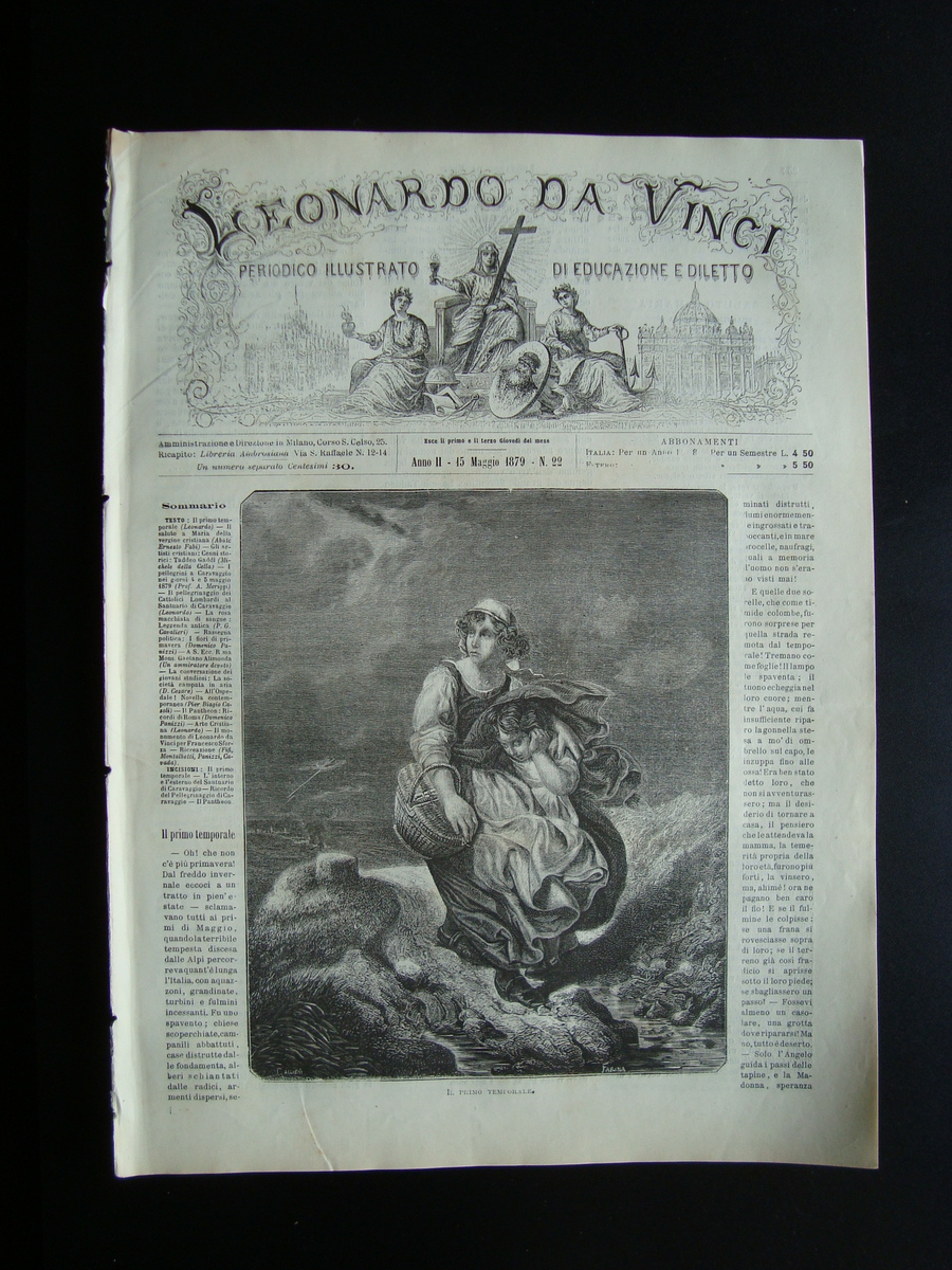 Leonardo Da Vinci Anno II 1879 Numero 22 Pellegrinaggio Santuario …