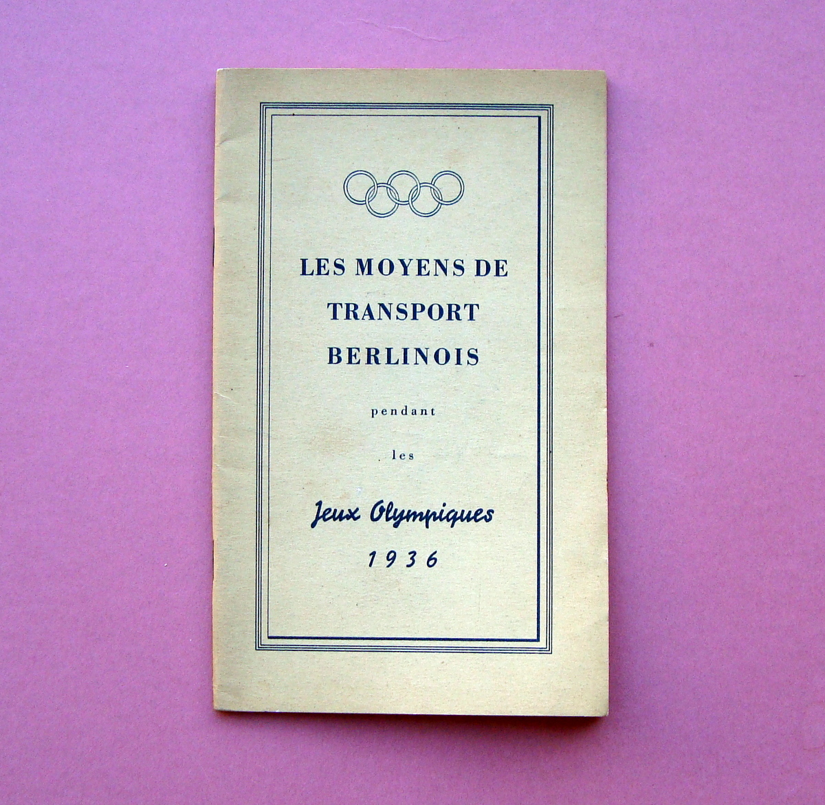 Les Moyens de Transport Berlinois Jeux Olympiques 1936