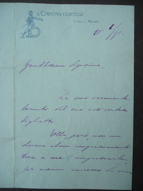 Lettera Interamente Autografa Giannino Antona Traversi Teatro Commedie 1895