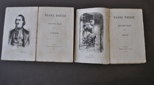 Letteratura Italiana Nuove Poesie Conte di Riga Ballate Prati Torino …