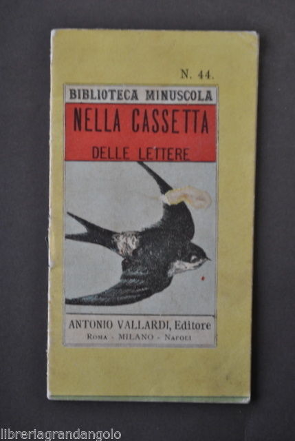 Letteratura Libri Infanzia Biblioteca Minuscola Vallardi Cassetta Lettere 1920