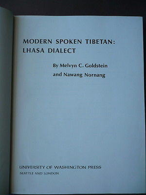 Linguistica Lingua Tibetana Dialetto di Lhase Lingue Orientali London 1970