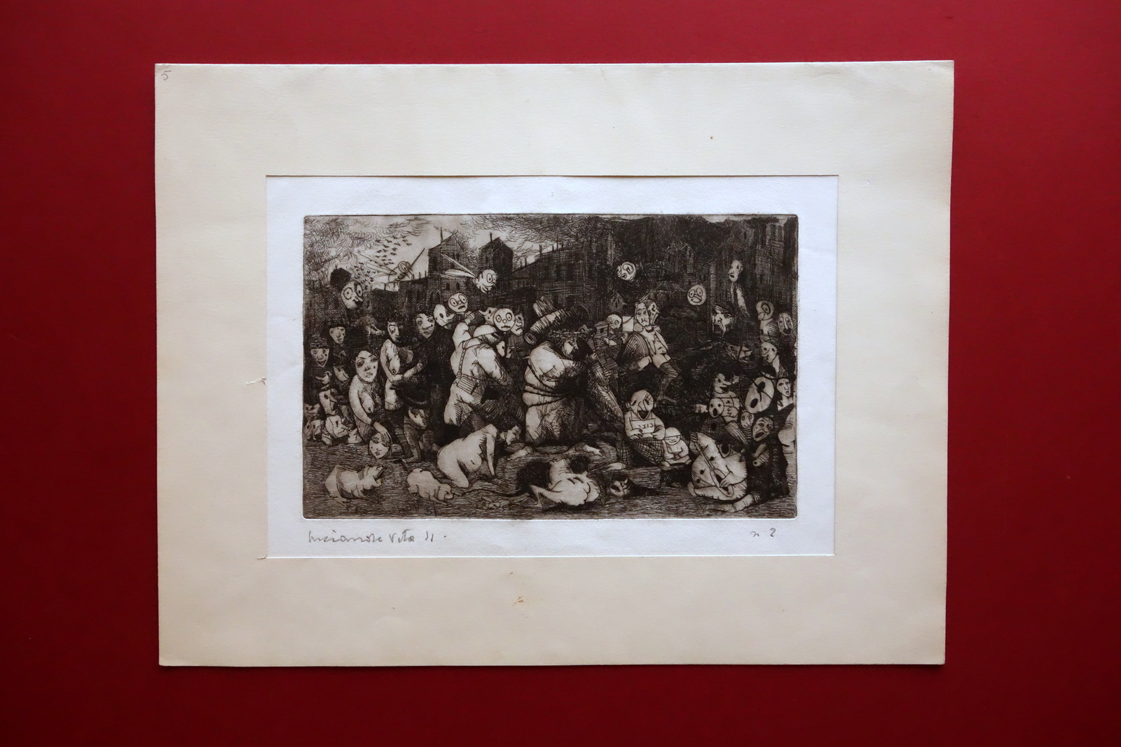 Luciano de Vita Incisione Acquaforte N. 2 1951 Firmata Allievo …