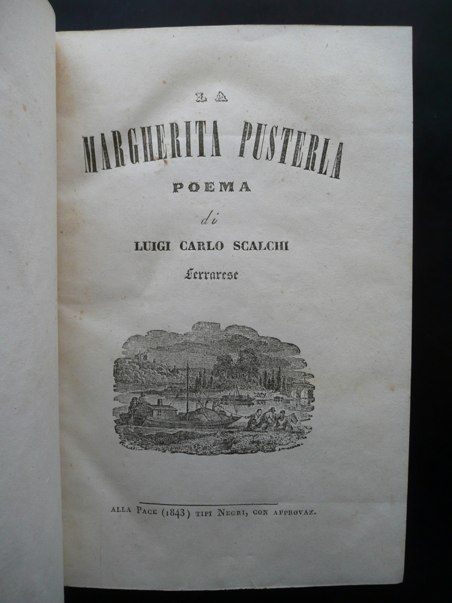 Luigi Carlo Scalchi La Margherita Pusterla Poesie Varie Tipi Negri …