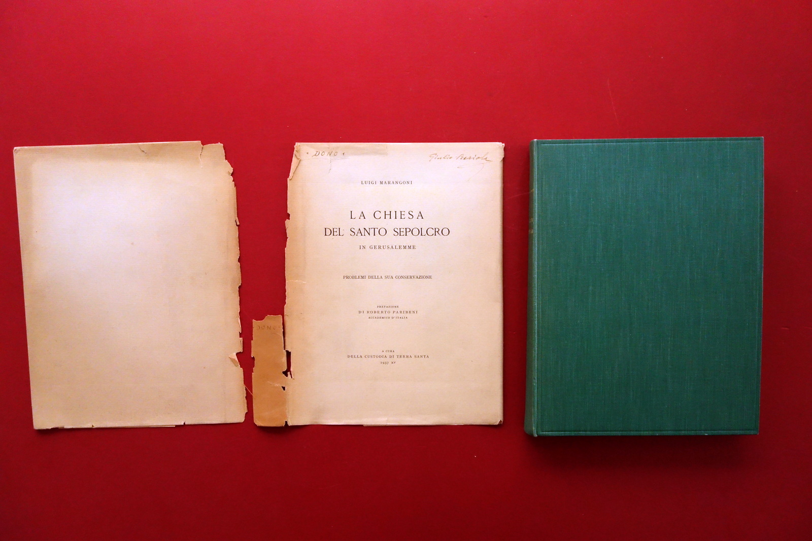 Luigi Marangoni La Chiesa del Santo Sepolcro in Gerusalemme Conservazione …