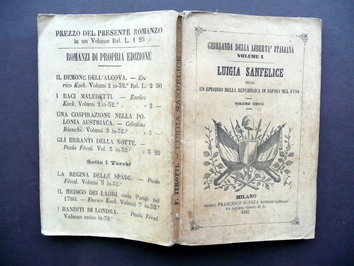 Luigia Sanfelice un Episodio della Repubblica di Napoli 1799 Scorza …