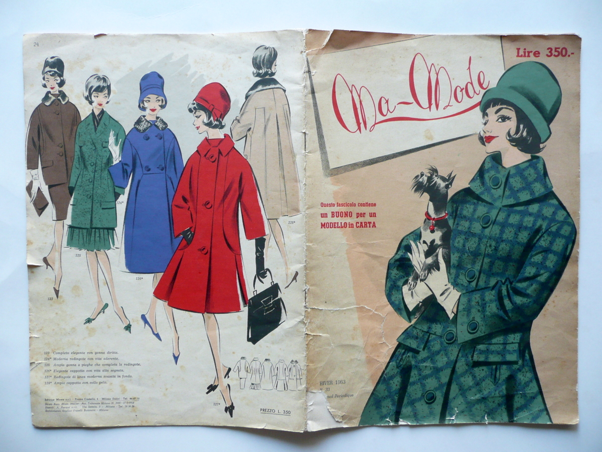 Ma Mode Rivista Numero 33 Inverno 1963 Moda Figurini Modelli …