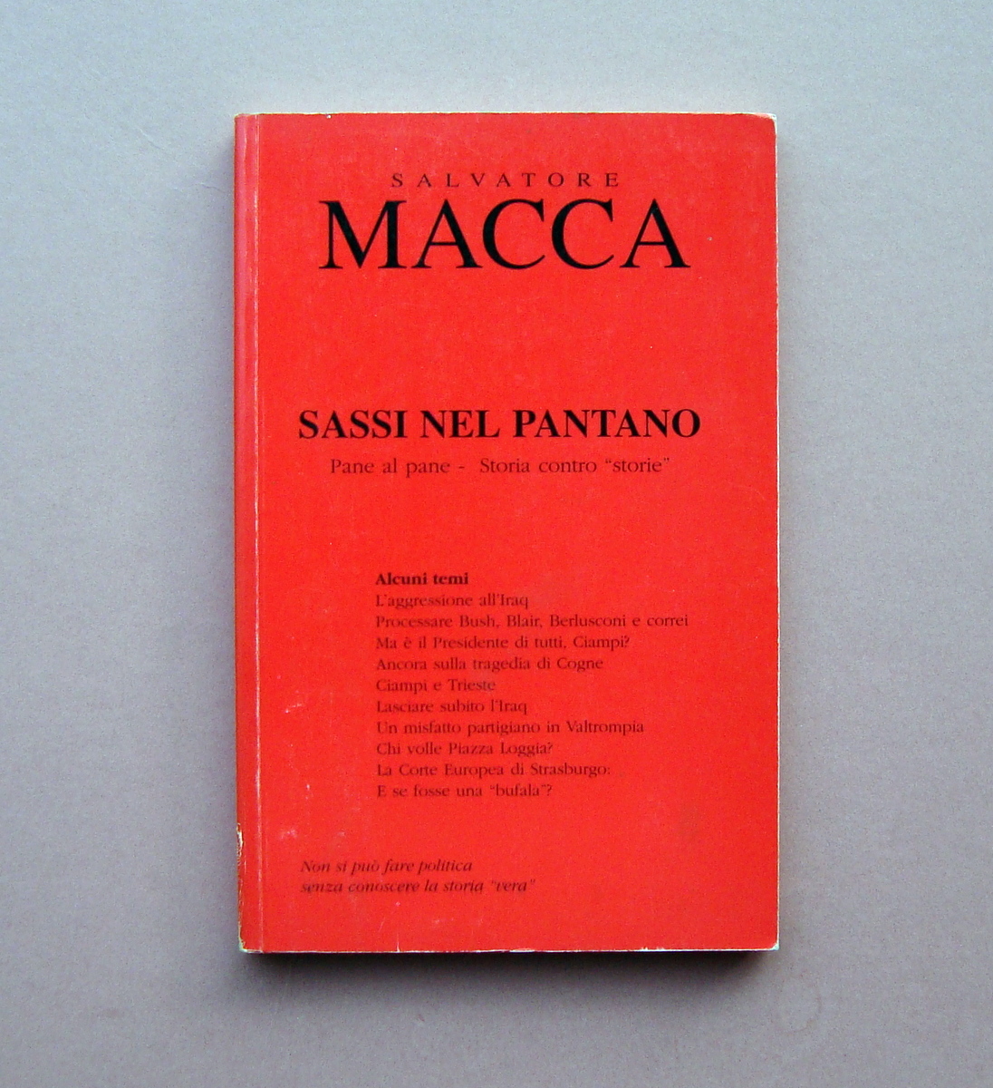 Macca Salvatore Sassi nel Pantano 2005 Tip FC Quinzano Storia …