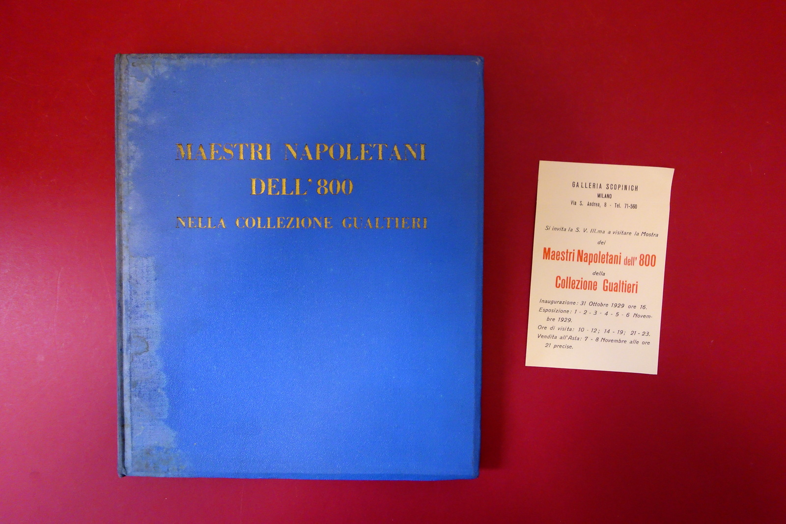 Maestri Napoletani dell'Ottocento Collezione Gualtieri Scopinich Milano 1929