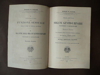 Malattie degli Organi Genito Urinarii Taylor UTET Torino 1904
