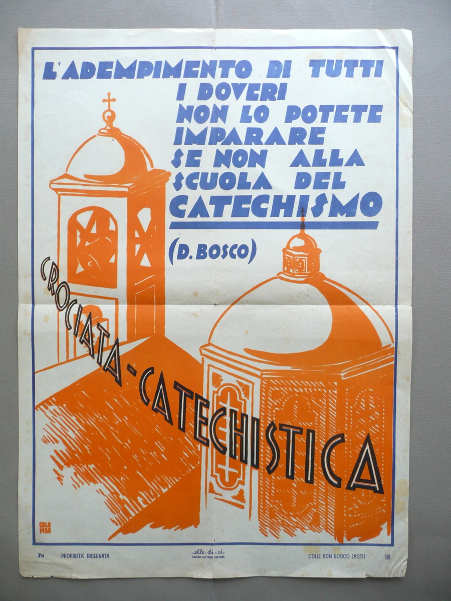 Manifesto Crociata Catechistica Don Bosco Elle Di Ci Asti Colombo …