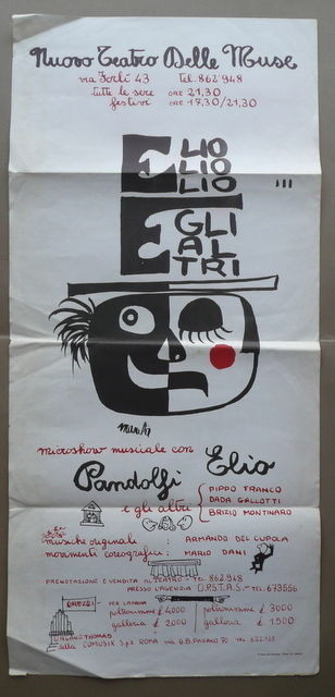 Manifesto Elio E Gli Altri Teatro Delle Muse Microshow Musica …