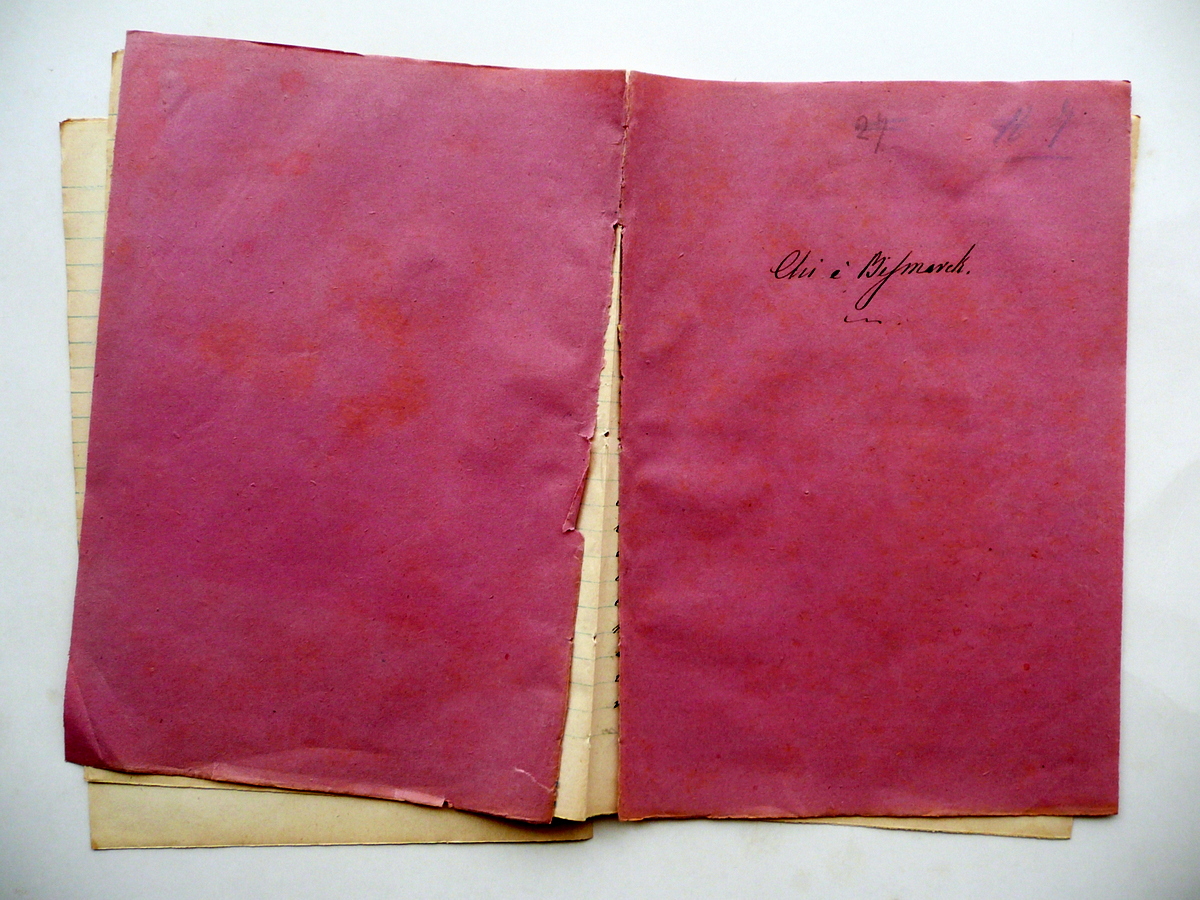 Manoscritto Chi Ë Bismarck Storia Politica Germania Fine Ottocento