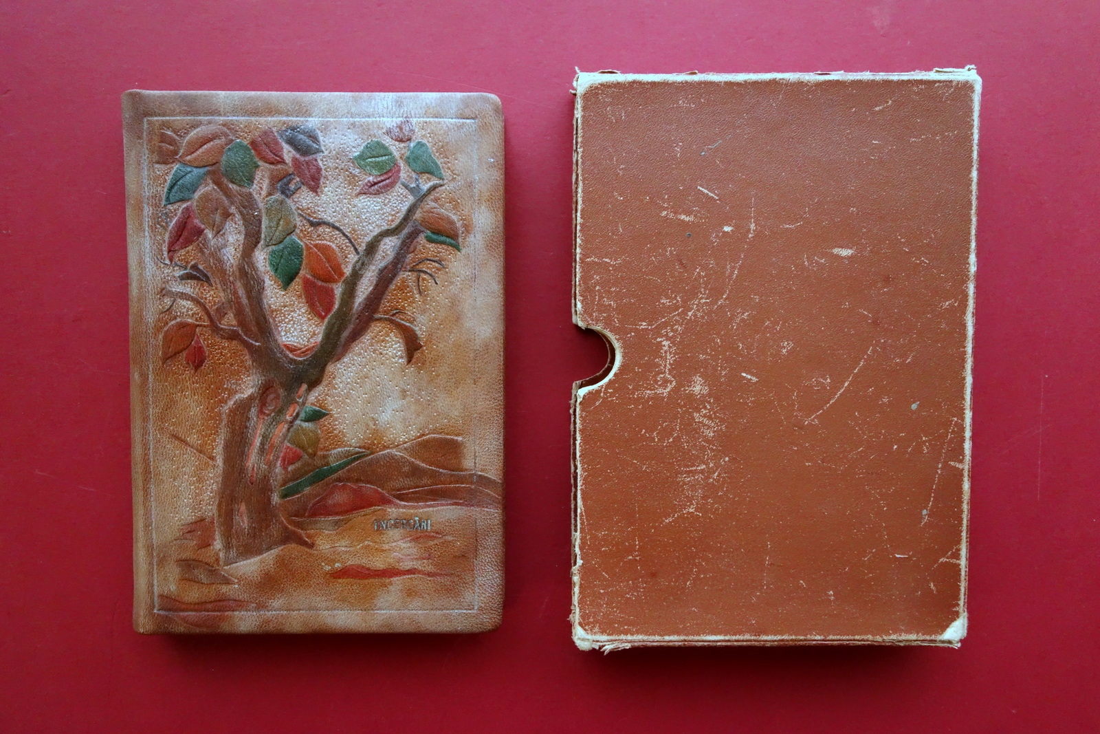 Manoscritto Libro di Poesie Rafael Goldner Incercari Bucarest 1949 Legatura