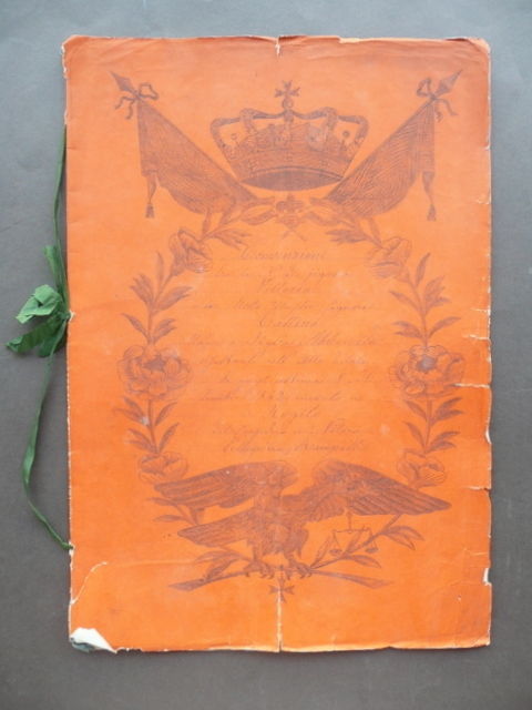 Manoscritto Rogito Dote Propriet‡ Elenco Alboretti Modena 1842