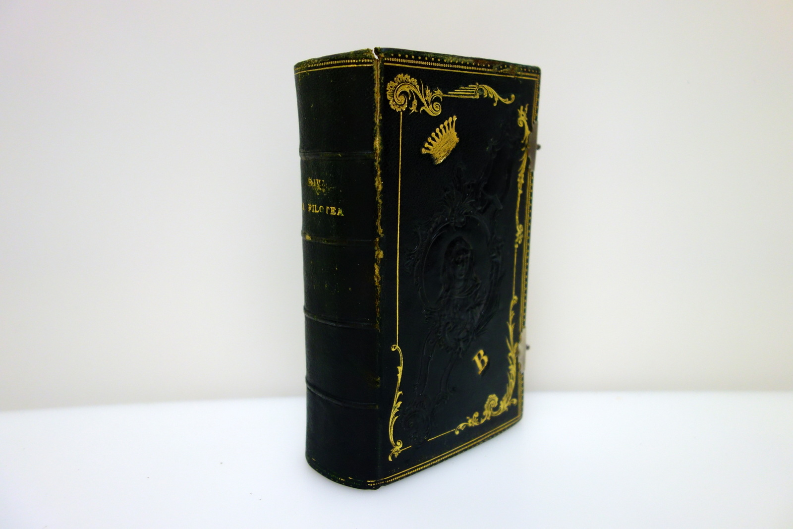 Manuale di Filotea Giuseppe Riva Prina Milano 1889 Legatura