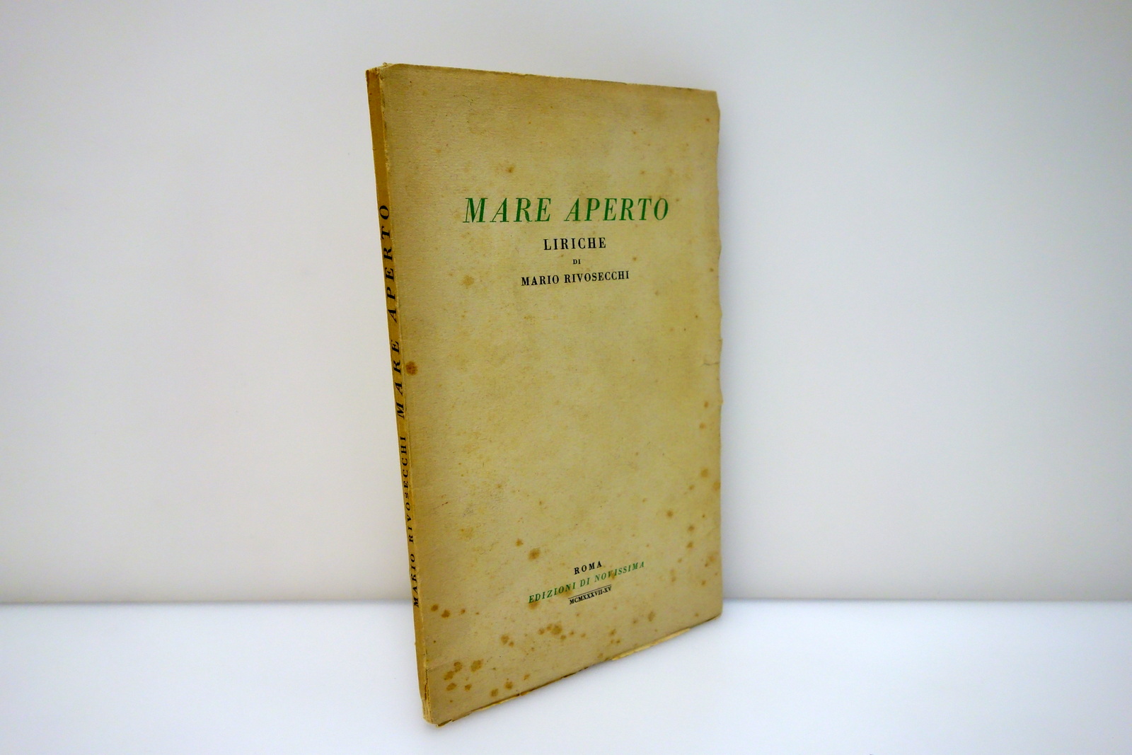 Mare Aperto Liriche di Mario Rivosecchi Novissima Roma 1937 1° …