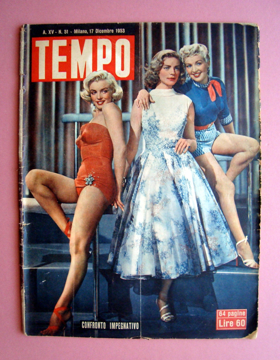 Marilyn Monroe Tempo n 51 17 Dicembre 1953 Milano Laureen …