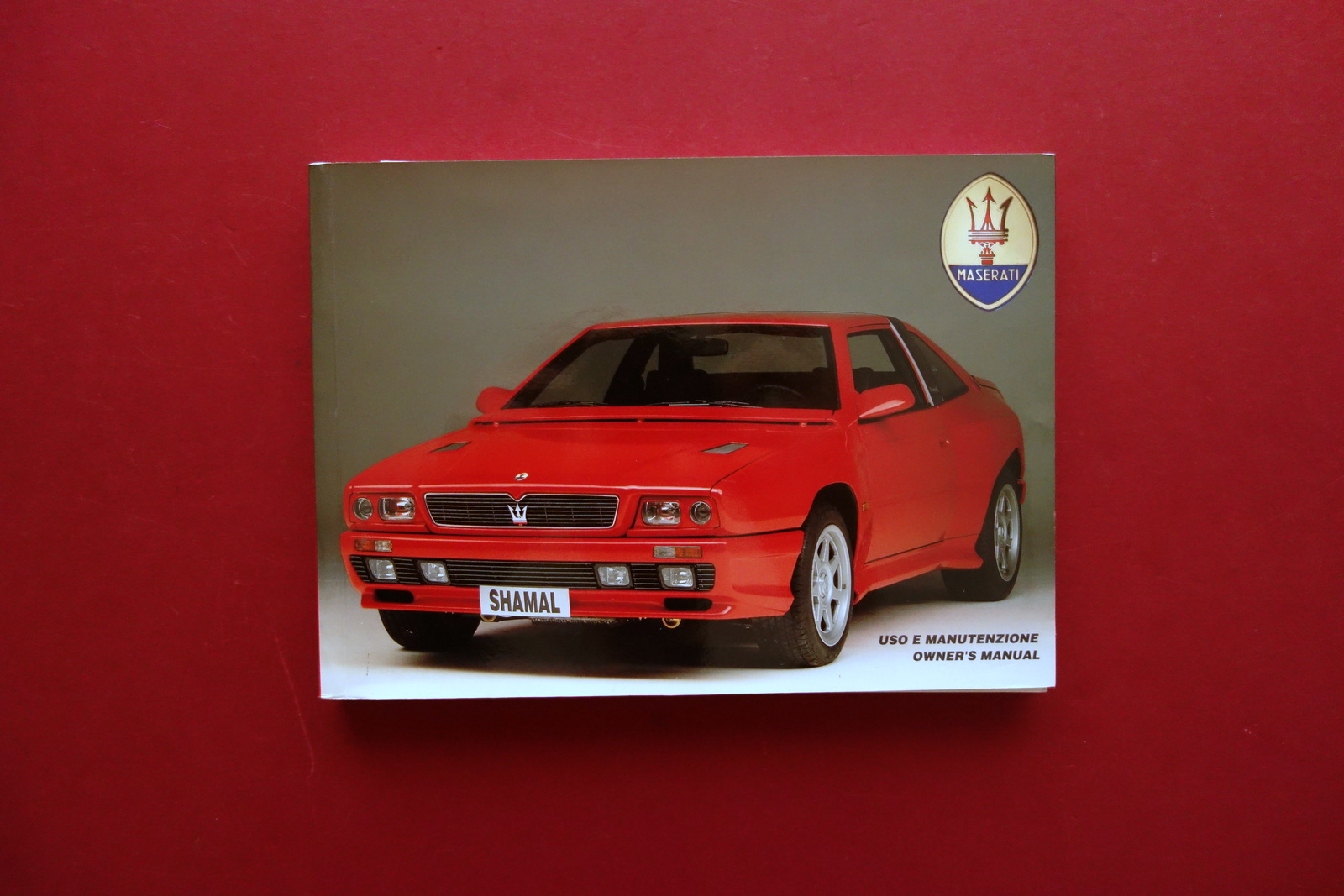 Maserati Shamal Libretto Uso e Manutenzione Edizione Italiano Inglese 1991