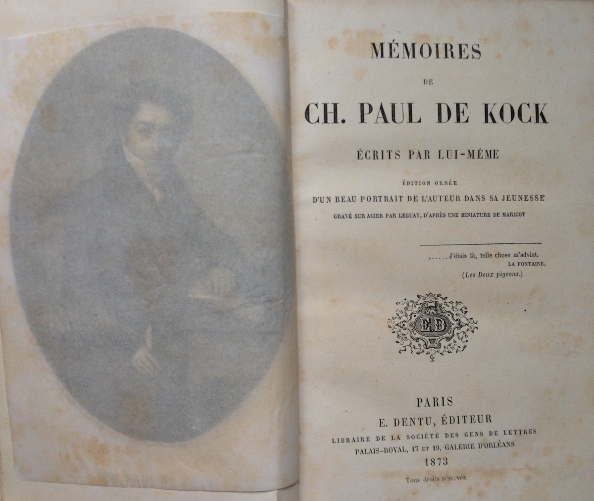 MEME LUI a cura di MEMOIRES DE CH. PAUL DE …