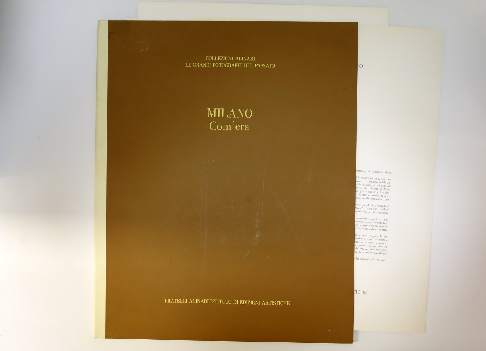 Milano com'era Cartella 6 Fototipie Alinari 1980 Completo