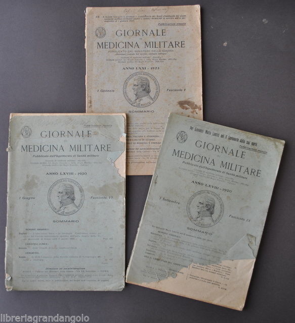 Militaria Esercito Giornale Medicina Militare Educazione Fisica Tubercolosi 1920