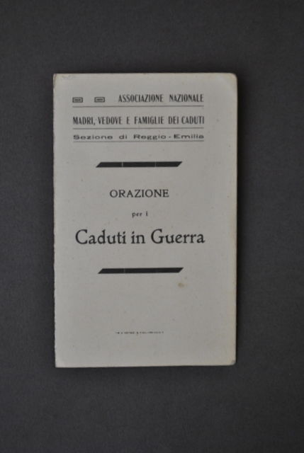 Militaria Madri Vedove Caduti Prima Guerra Reggio Emilia Orazione Preghiera …