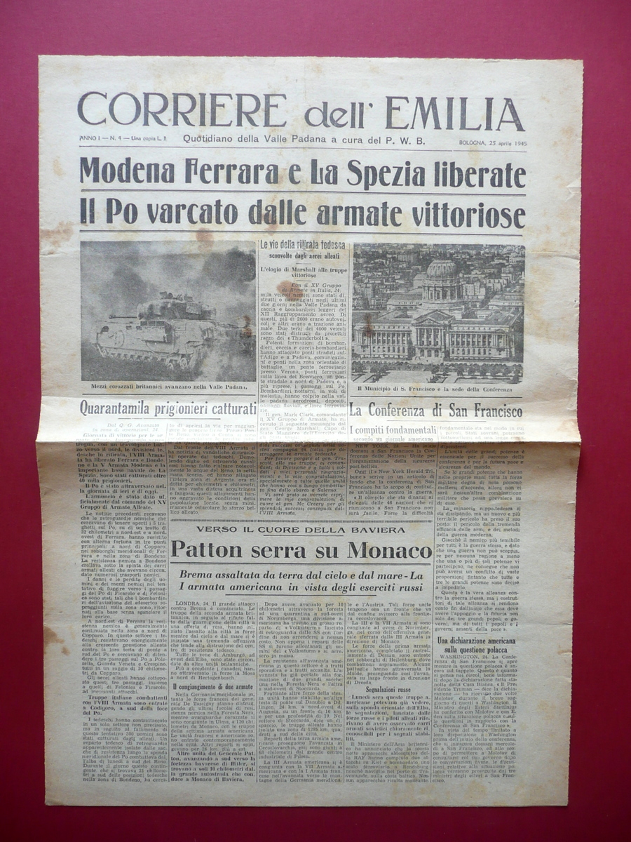 Modena Ferrara e La Spezia Liberate Corriere dell'Emilia Bologna 25 …