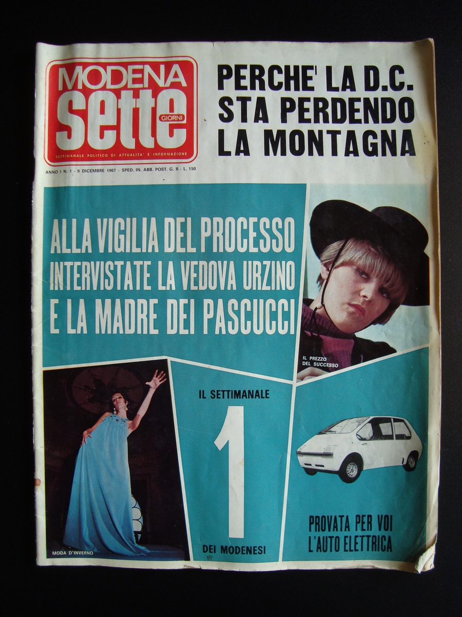 Modena Sette Giorni settmanale Anno 1 n 1 9 dicembre …