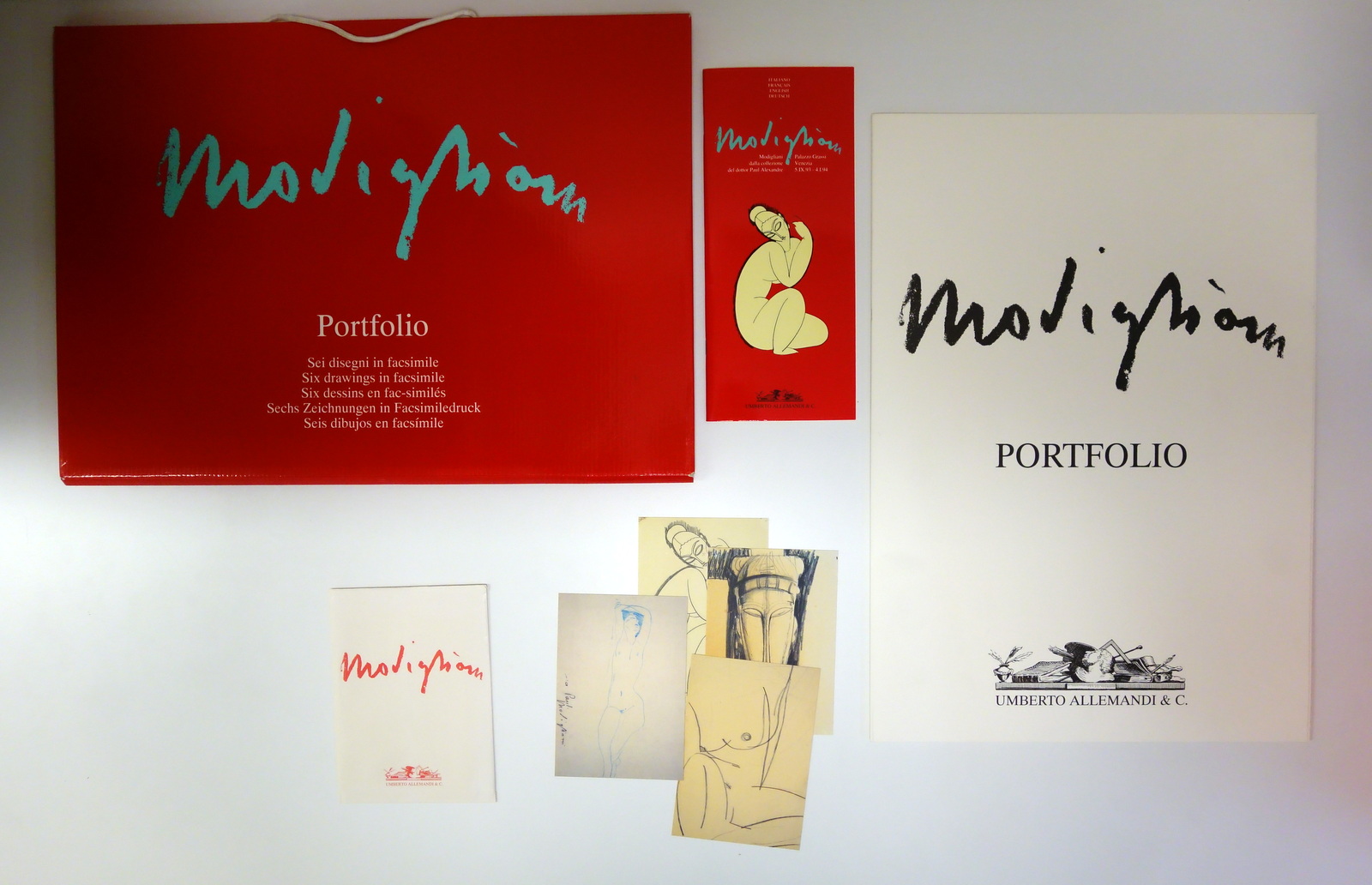 Modigliani Portfolio 6 Tavole Collezione Paul Alexandre Allemandi 1993 Completo