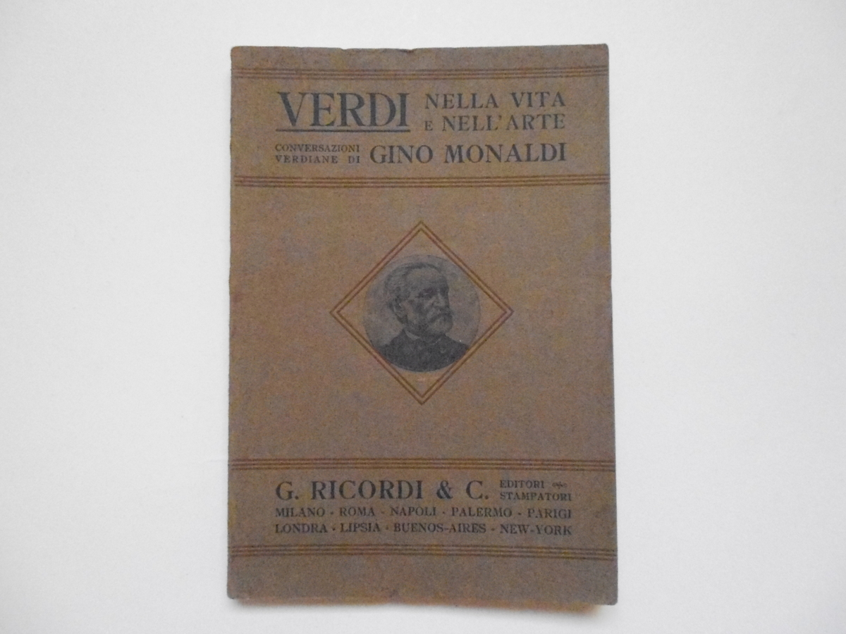 Monaldi Gino Verdi Nella Vita E Nell'Arte G. Ricordi & …