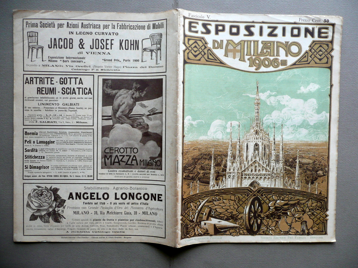 Mostra Internazionale Ferroviaria Esposizione di Milano 1906 Fascicolo V Seta