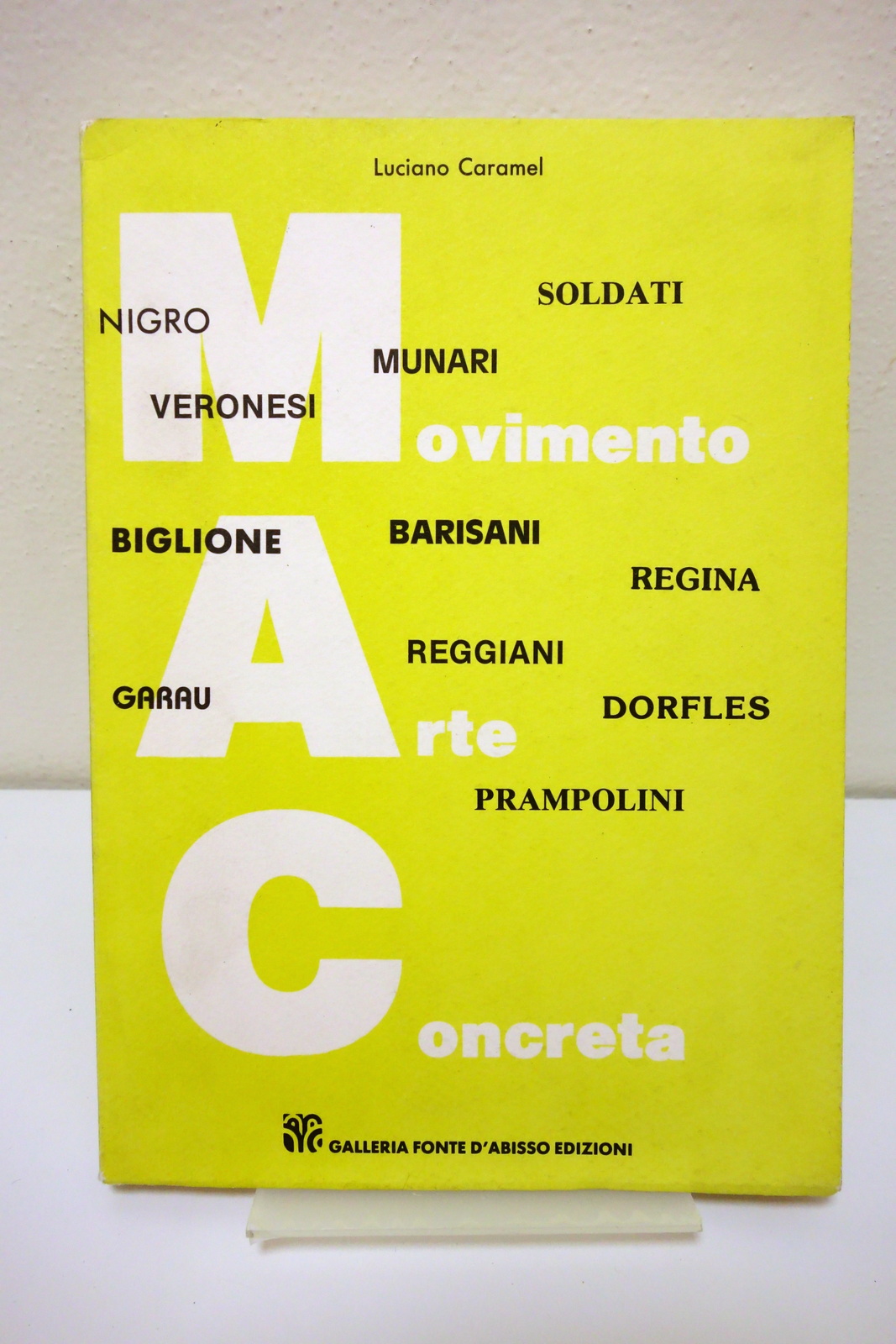 MOVIMENTO ARTE CONCRETA 1948-1958 CARAMEL BARISANI BIGLIONE DORFLES MUNARI 1987