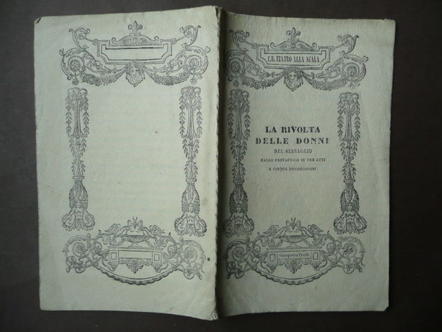 Musica Ballo Vestris Rivolta Donne Teatro Scala 1839 Fanny Cerrito …