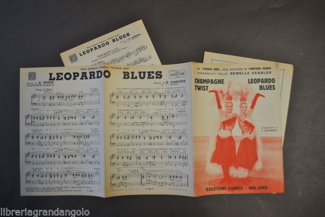 Musica Spartiti Studio Uno Gemelle Kessler Champagne Twist Leopardo Blues …