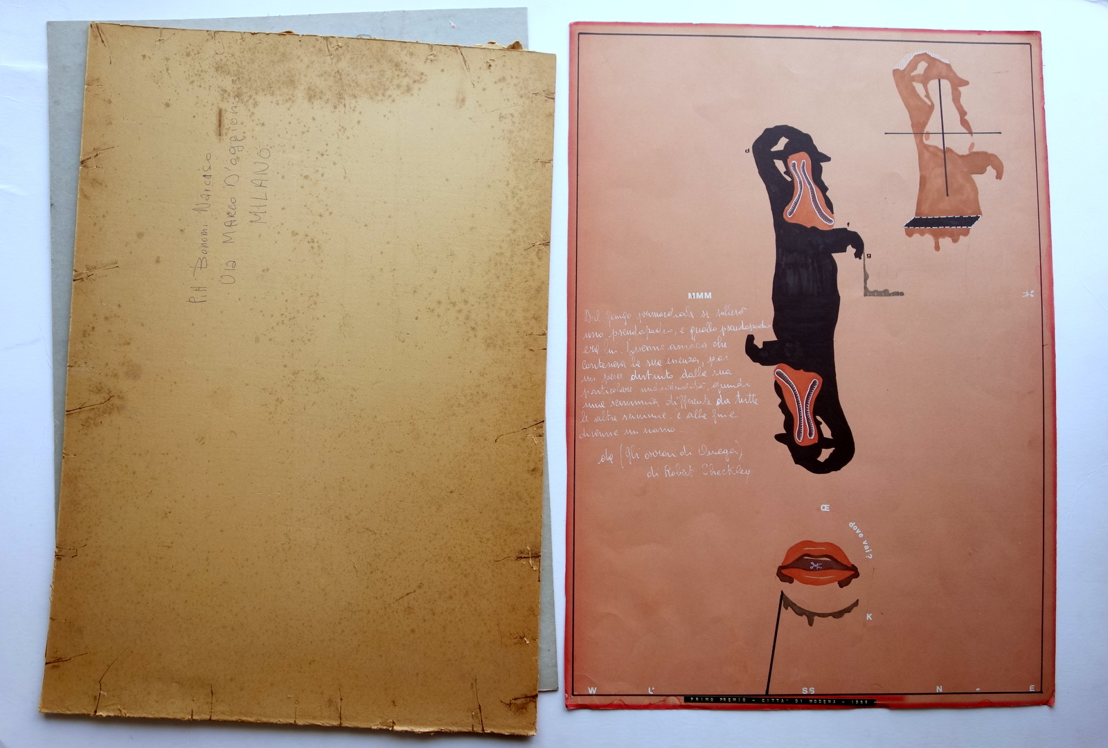 Narciso Bonomi Tavola Originale Avanguardia Arte 1∞ Premio Citt‡ di …