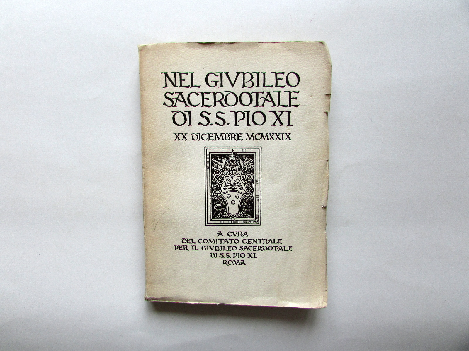 Nel Giubileo Sacerdotale di S. S. Pio XI 20 Dicembre …