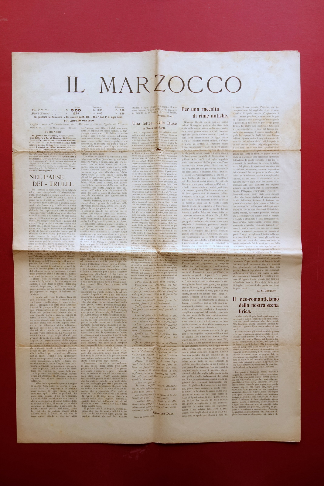 Nel Paese dei Trulli Angelo Conti il Marzocco Firenze Anno …