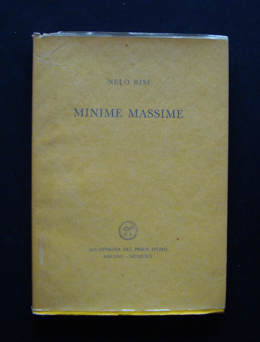 NELO RISI MINIME MASSIME 1^ ED ACQUARIO 13 SCHEIWILLER 1962 …