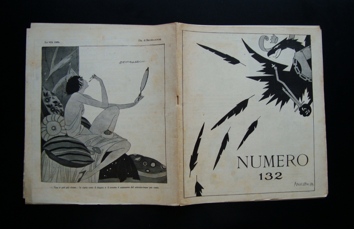 NUMERO 132 Anno IV 2 Luglio 1916 Torino Angoletta Brunelleschi