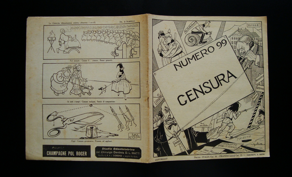 NUMERO 99 CENSURA Anno III 14 Novembre 1915 Torino Golia …