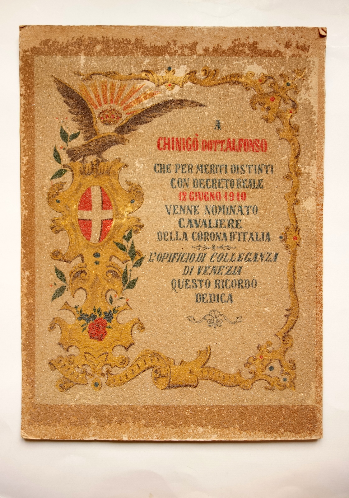 Opificio di Colleganza Quadri in Perle Mosaici Ricordo ChingÚ 1910 …